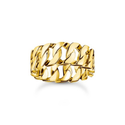 Thomas Sabo Rebel Basics Ring Kettenglieder breit vergoldet